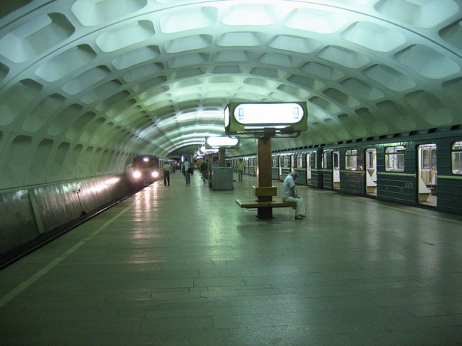 Станция метро «Красногвардейская». Фото: A.Savin via Wikimedia Commons. Лицензия CC BY-SA 3.0