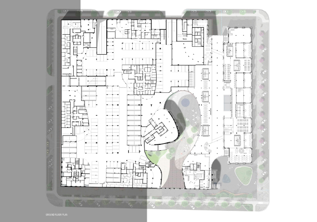 "Forum-City" housing complex. Basement  LEVS architecten