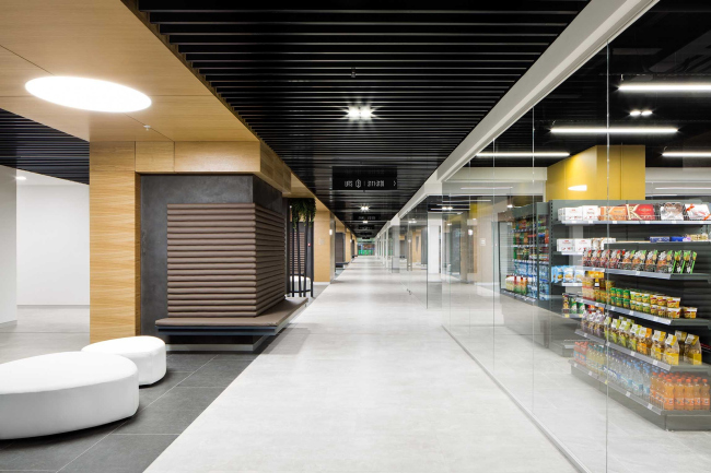 Интерьеры общественных зон бизнес-центра Neo Geo. Лобби © Т+Т Architects