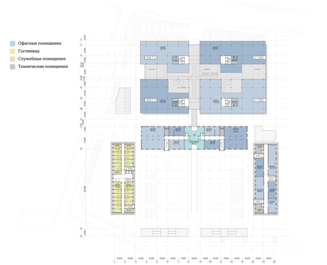 "Yolki-Park" multifuctional complex. Plan of the 4th floor  The Fourth Dimension