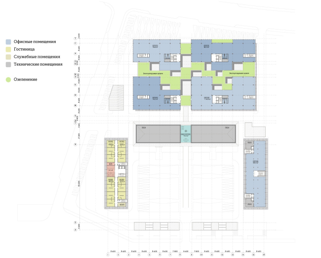 "Yolki-Park" multifuctional complex. Plan of the 5th floor  The Fourth Dimension