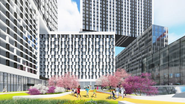 "Kandinsky Bauhaus" residential complex in the area of the Shelepikhinskaya Embankment � UNK project