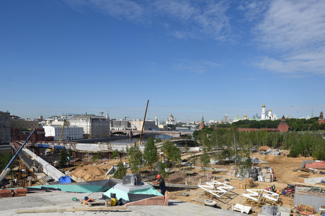 Zaryadye Park. Construction photo � Ilya Ivanov