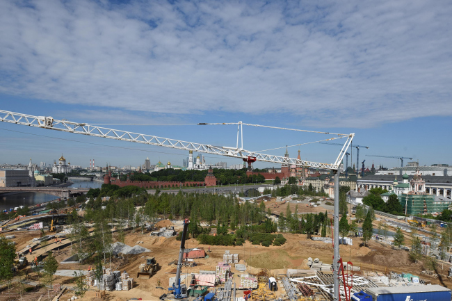 Zaryadye Park. Construction photo  Ilya Ivanov