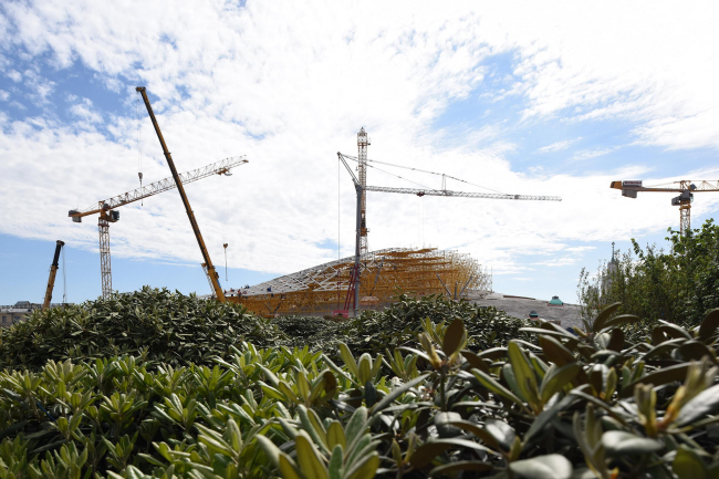 Zaryadye Park. Construction photo  Ilya Ivanov