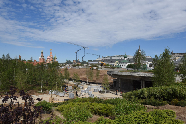 Zaryadye Park. Construction photo  Ilya Ivanov