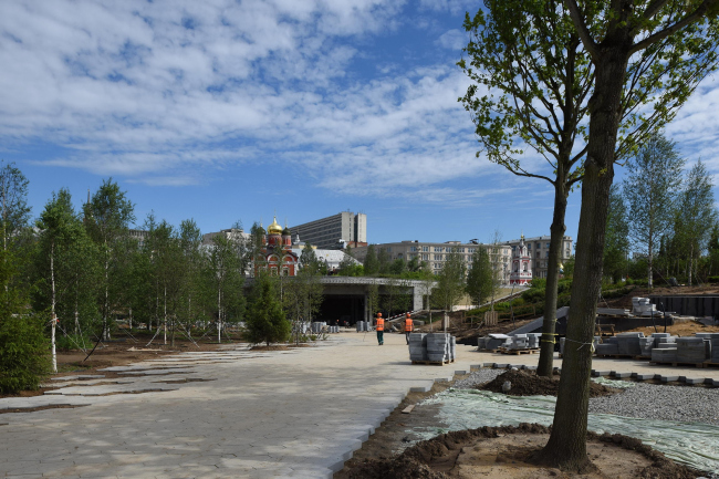 Zaryadye Park. Construction photo  Ilya Ivanov