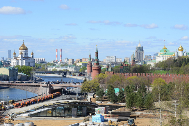 Zaryadye Park. Construction photo  Ilya Ivanov