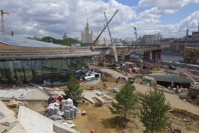 Zaryadye Park. Construction photo � Maria Krylova