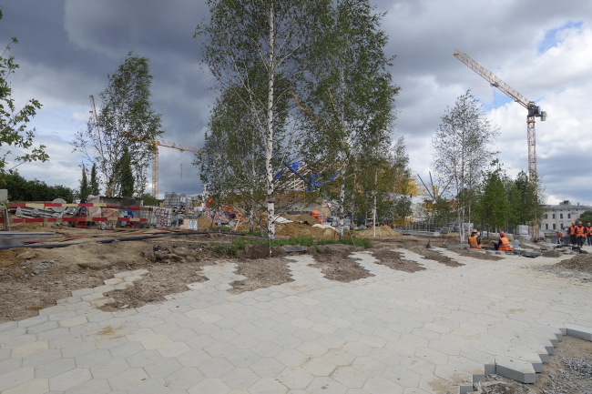 Zaryadye Park. Construction photo  Maria Krylova