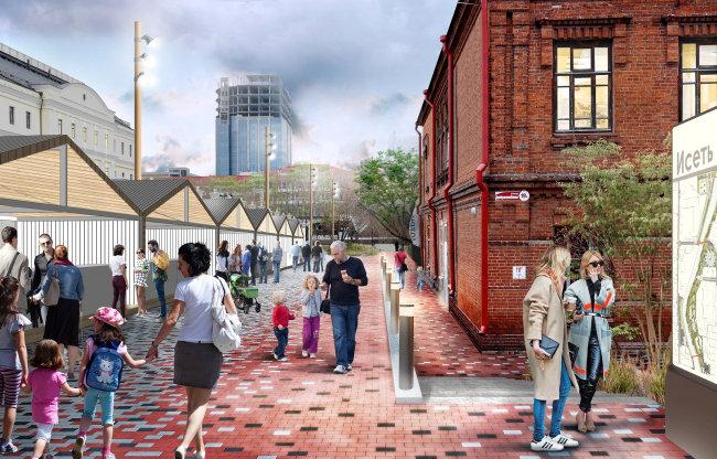 Project of organizing the waterfront of the Iset River from the Malysheva Street to Kuybysheva Street � Strelka+OSA