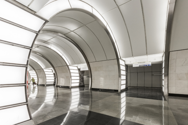 Станция московского метрополитена «Фонвизинская». Фотография предоставлена Союзом московских архитекторов Станция московского метрополитена «Фонвизинская». Фотография предоставлена Союзом московских архитекторов