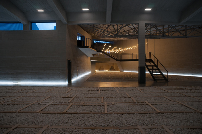 Hall 3 (the largest one), without casks yet. Repository museum of "Alliance-1892" cognac house. Photograph  Gleb Leonov