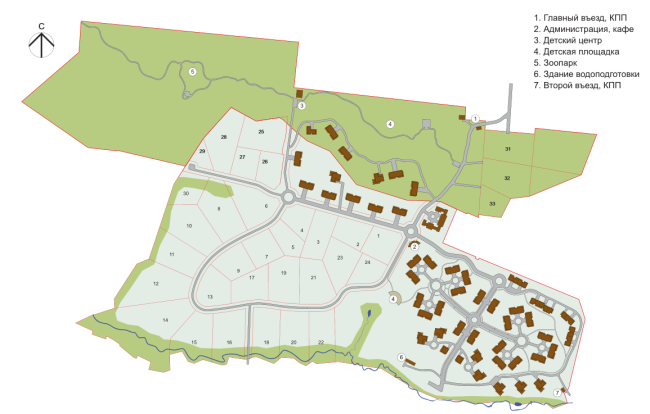 The master plan. Rent-out settlement "Daryino-Uspenskoe"   Roman Leonidov architectural bureau