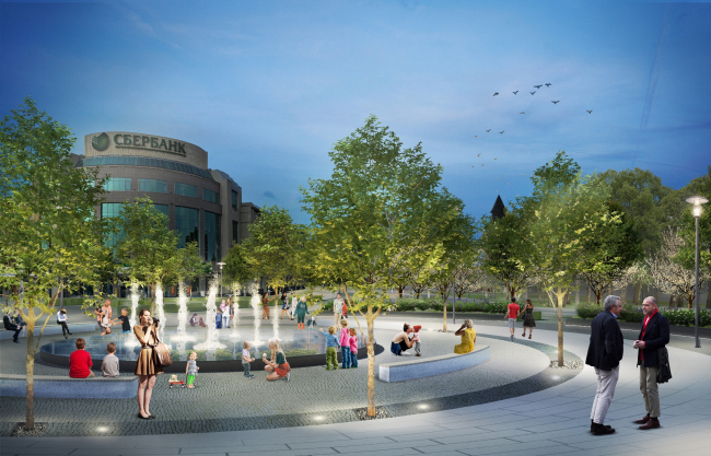 The project of renovating the Tula embankment. The Krestovozdvizhenskaya Square � WOWHAUS