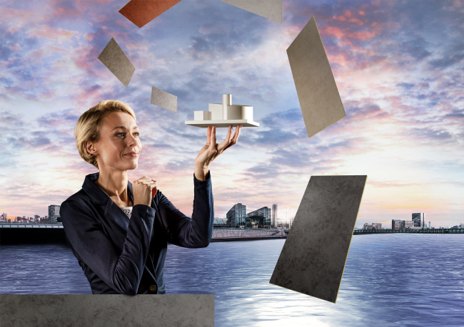 ����� ����� �������� ������� Rockpanel Stones. ����������� � Rockwool