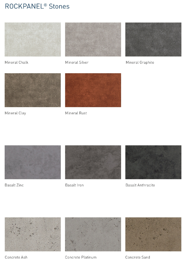 ����� ����� �������� ������� Rockpanel Stones. ����������� � Rockwool