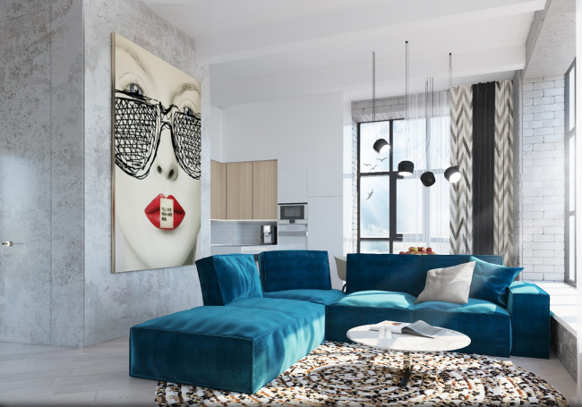 "Bolshevik" apartment housing complex, interior � IND Architects