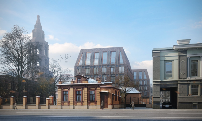 View from the Dolgorukovskaya Street  APEX project bureau