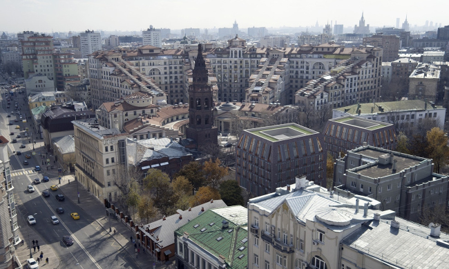 Birds-eye view of the complex  APEX project bureau