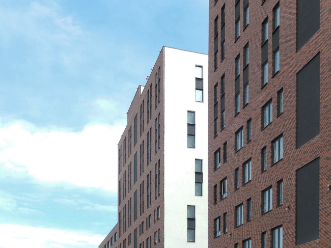 The residential block in "Solnechny" neighborhood  OSAArchitects