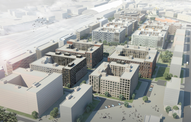 "Tsarskaya Stolitsa" housing complex. Stages 3, 2 ,1 � Evgeny Gerasimov and Partners