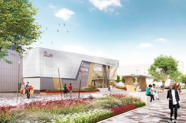 "Golden Babylon Otradnoe" shopping mall � Blank Architects. Image courtesy by the press service of "Moskomarkhitektura"