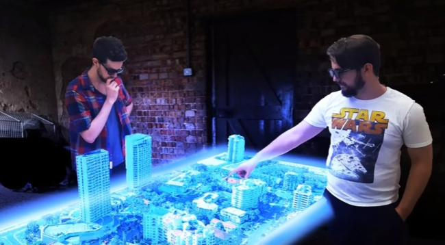   World′s First Hologram Table, : Euclideon Holographics