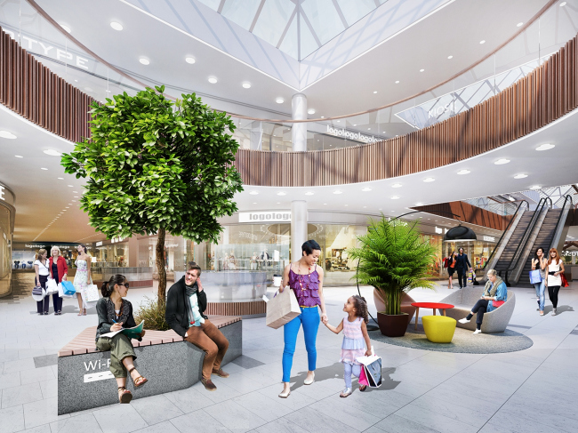 "Golden Babylon Otradnoe" shopping mall. Interior design � Blank Architects