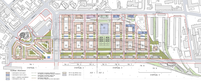 "Tsarskaya Stolitsa" housing complex. Construction sketch  Evgeny Gerasimov and Partners