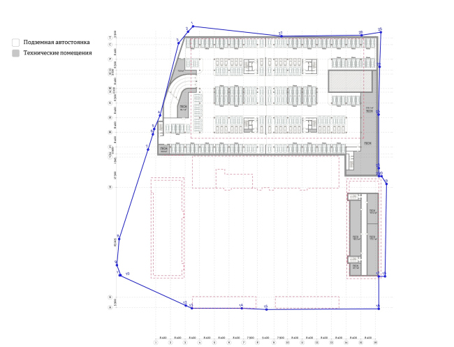 "Yolki-Park" multifuctional complex. Plan of the -2nd floor  The Fourth Dimension