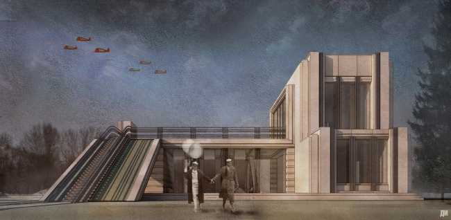 Проект «Вилла ИТР»,
2011 г. Компьютерная графика. Московская обл., Чеховский р-н. Не осуществлен. Частный заказчик © Степан Липгарт Проект «Вилла ИТР»,
2011 г. Компьютерная графика. Московская обл., Чеховский р-н. Не осуществлен. Частный заказчик © Степан Липгарт