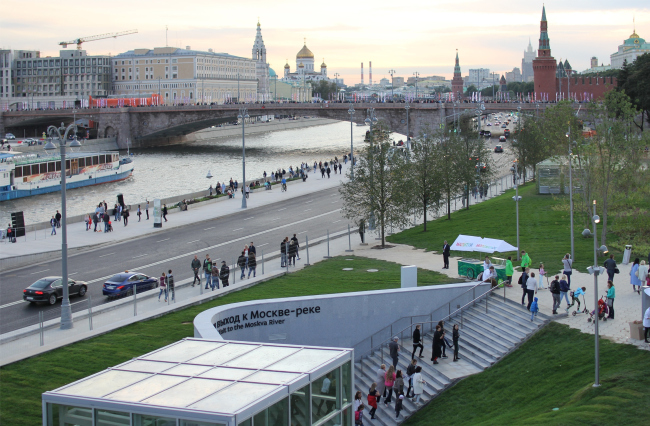 The Moskva River Embankment in the Zaryadye Park  Julia Tarabarina, Archi.ru, 08.2018