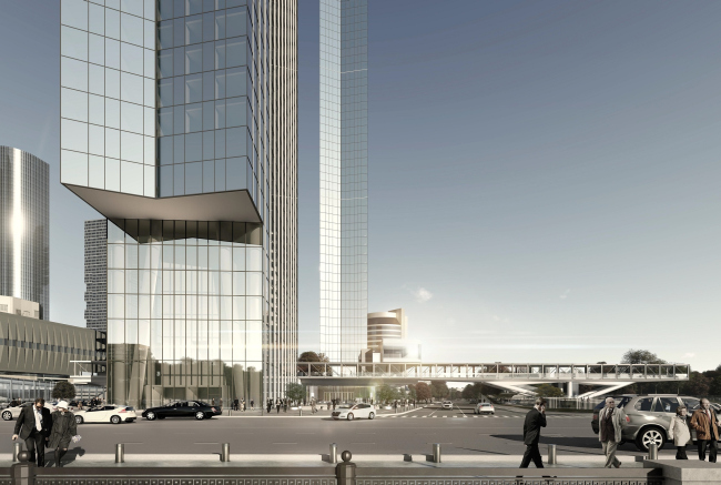 Housing complex with an underground parking garage on the Krasnopresnenskaya Embankment � Sergey Skuratov Architects