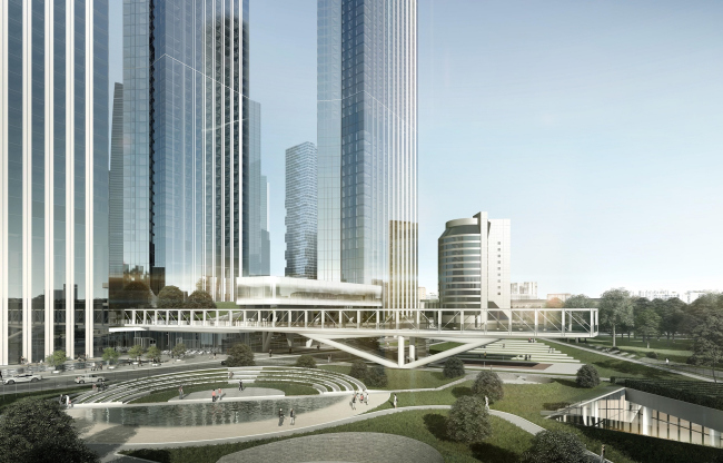 Housing complex with an underground parking garage on the Krasnopresnenskaya Embankment � Sergey Skuratov Architects