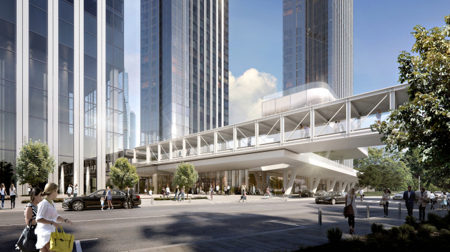 Housing complex with an underground parking garage on the Krasnopresnenskaya Embankment � Sergey Skuratov Architects