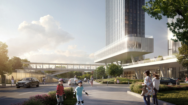 Housing complex with an underground parking garage on the Krasnopresnenskaya Embankment � Sergey Skuratov Architects