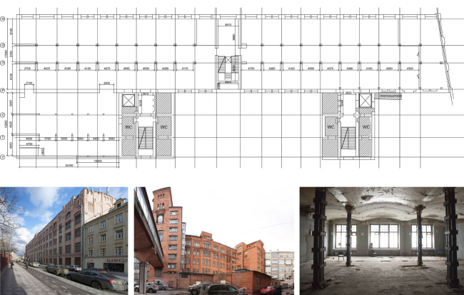 Contest project of renovating the First Exemplary Printing Works. Building 1. The current situation � ABV Group