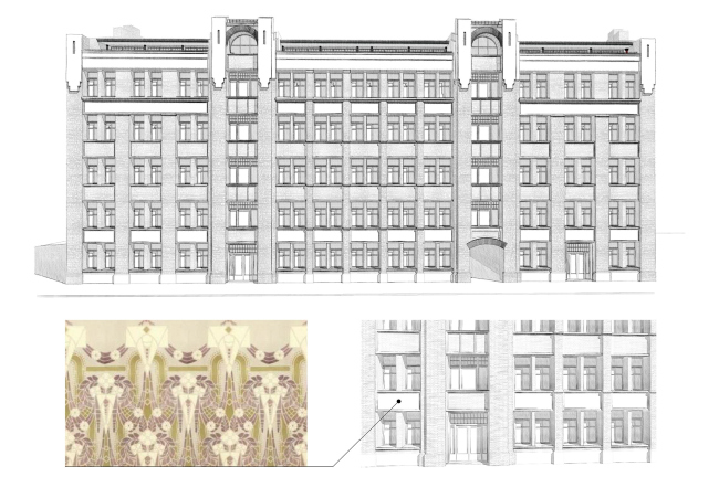 Contest project of renovating the First Exemplary Printing Works. Building 3. Sketch. Version 2  ABV Group
