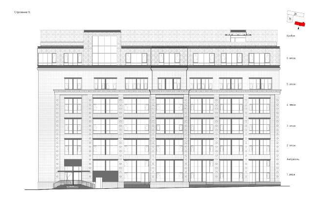 "Bolshevik" apartment housing complex. Facades  IND Architects