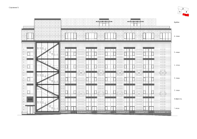 "Bolshevik" apartment housing complex. Facades  IND Architects