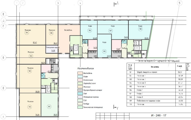 Plan of the 1st floor  Anatoly Stolyarchuk architects, 2017