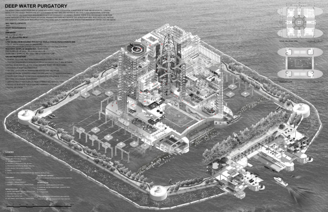 ��������� �� ������������� ������� (Deep Water Purgatory). �����: Christopher Wijatno, WOHA (��������). ���������� ��������� ��������� ������� ������ The Architecture Drawing Prize 2017