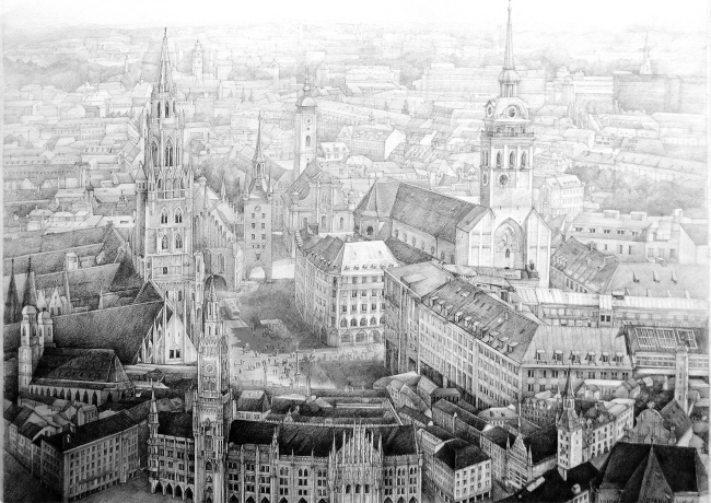 Munich Marienplatz. �����: ���� ���������, ����������� �� (������)