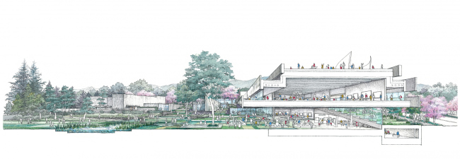 S-Museum. �����: Masaaki Yamada, Nikken Sekkei Illustration Studio (������)