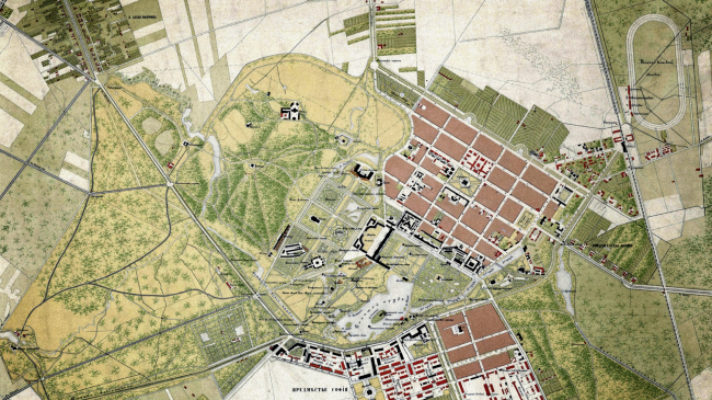 Исторический план Жилой микрорайон в Пушкине