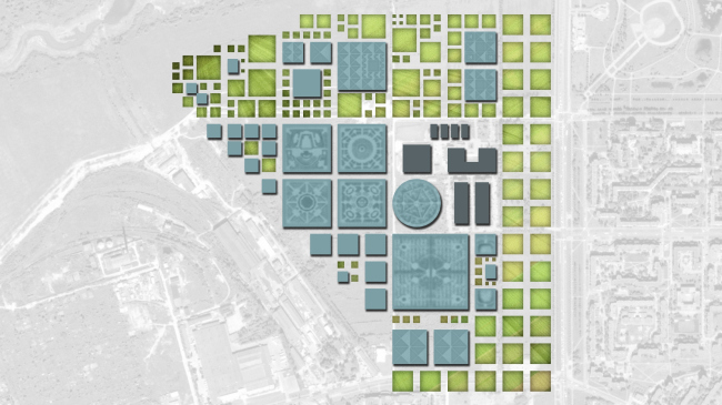 Construction layout. Residential area in Pushkin  Studio 44