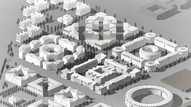 Residential area in Pushkin. Housing complex 4 � Studio 44