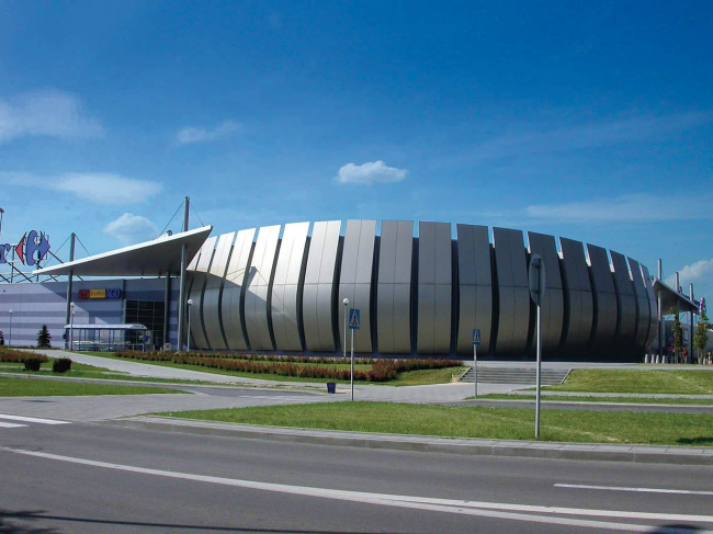 Carrefour Shopping Centre. �������� ALUCORE � , ���� �������� Champagne Metallic