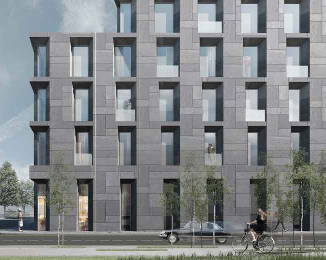 Competition project for renovating the Sytin Printworks into a premium-class apartment and housing complex. Blok's "The Twelve" building � Kleinewelt Architekten